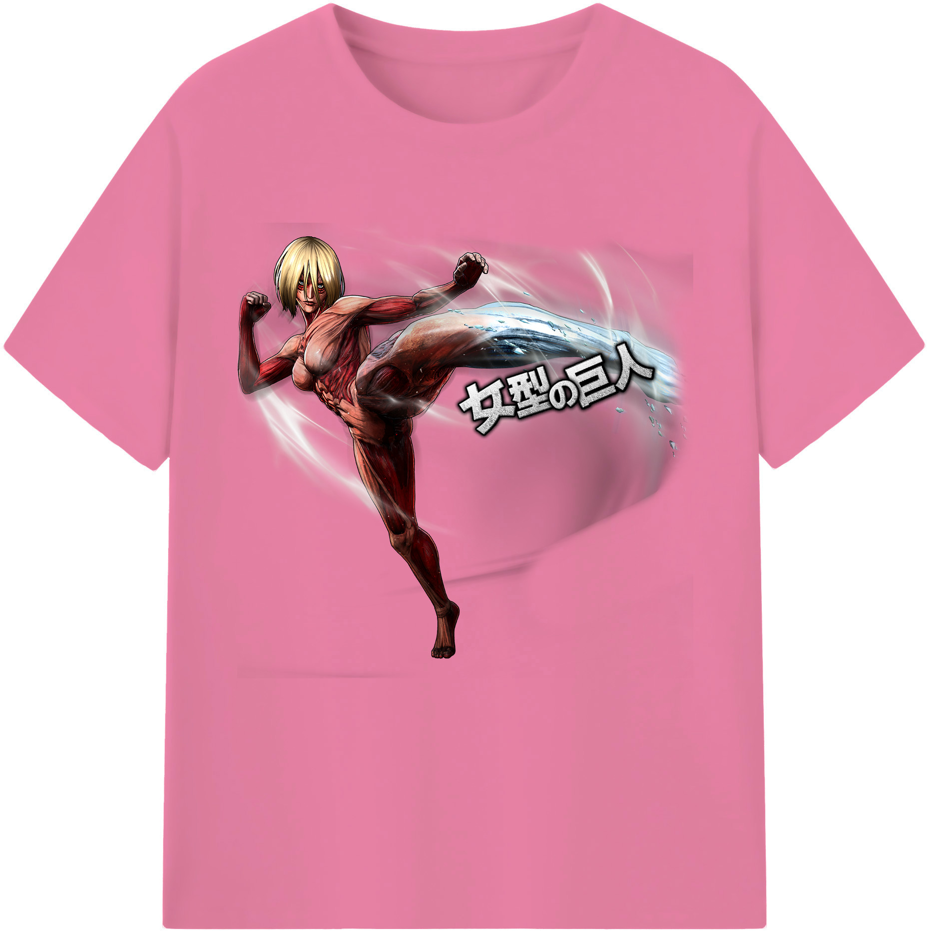 （画像用） 進撃の巨人 Attack on Titan 綿100％半袖Tシャツ（フロントプリント）